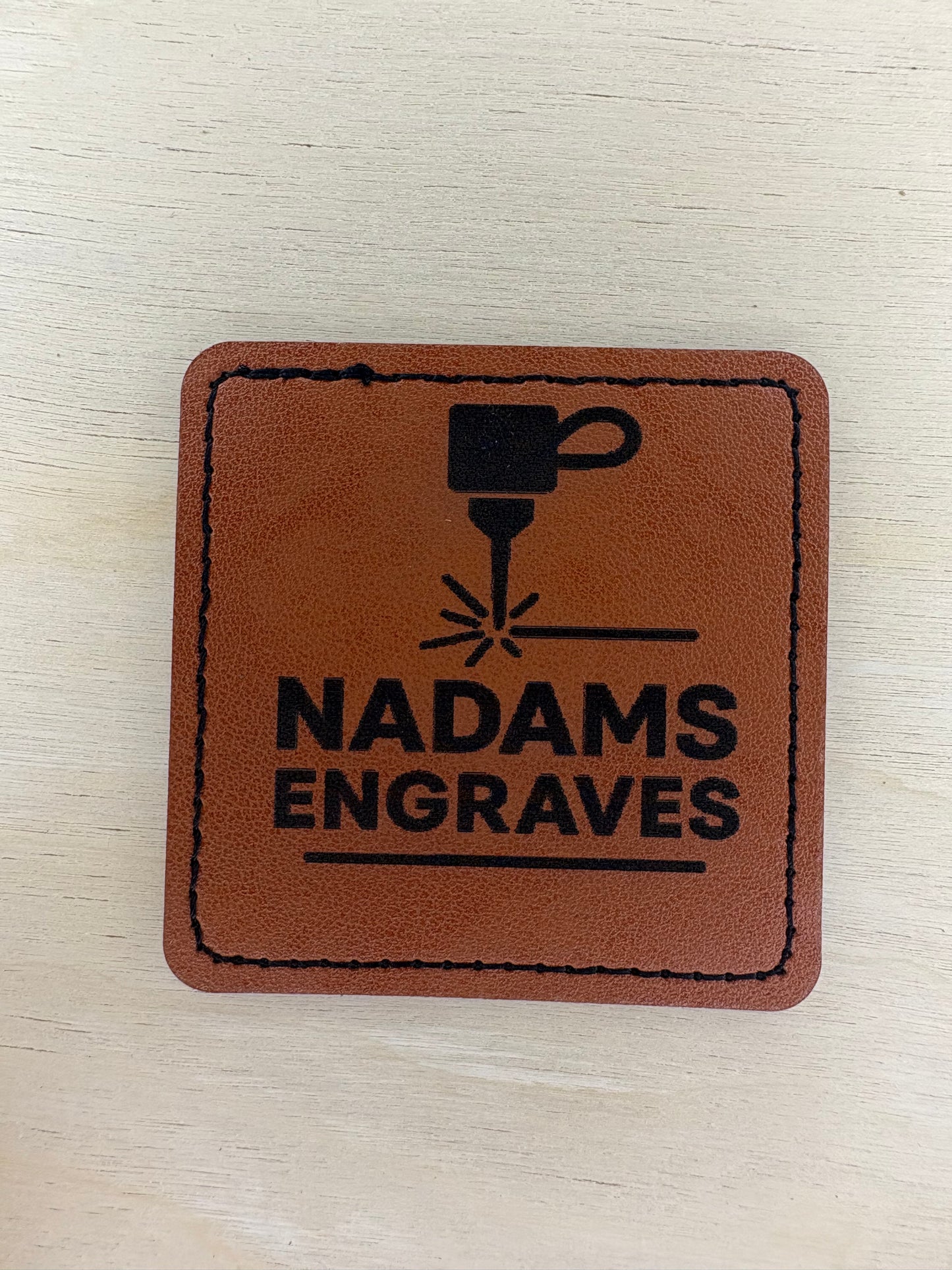 Khaki Leather Patches