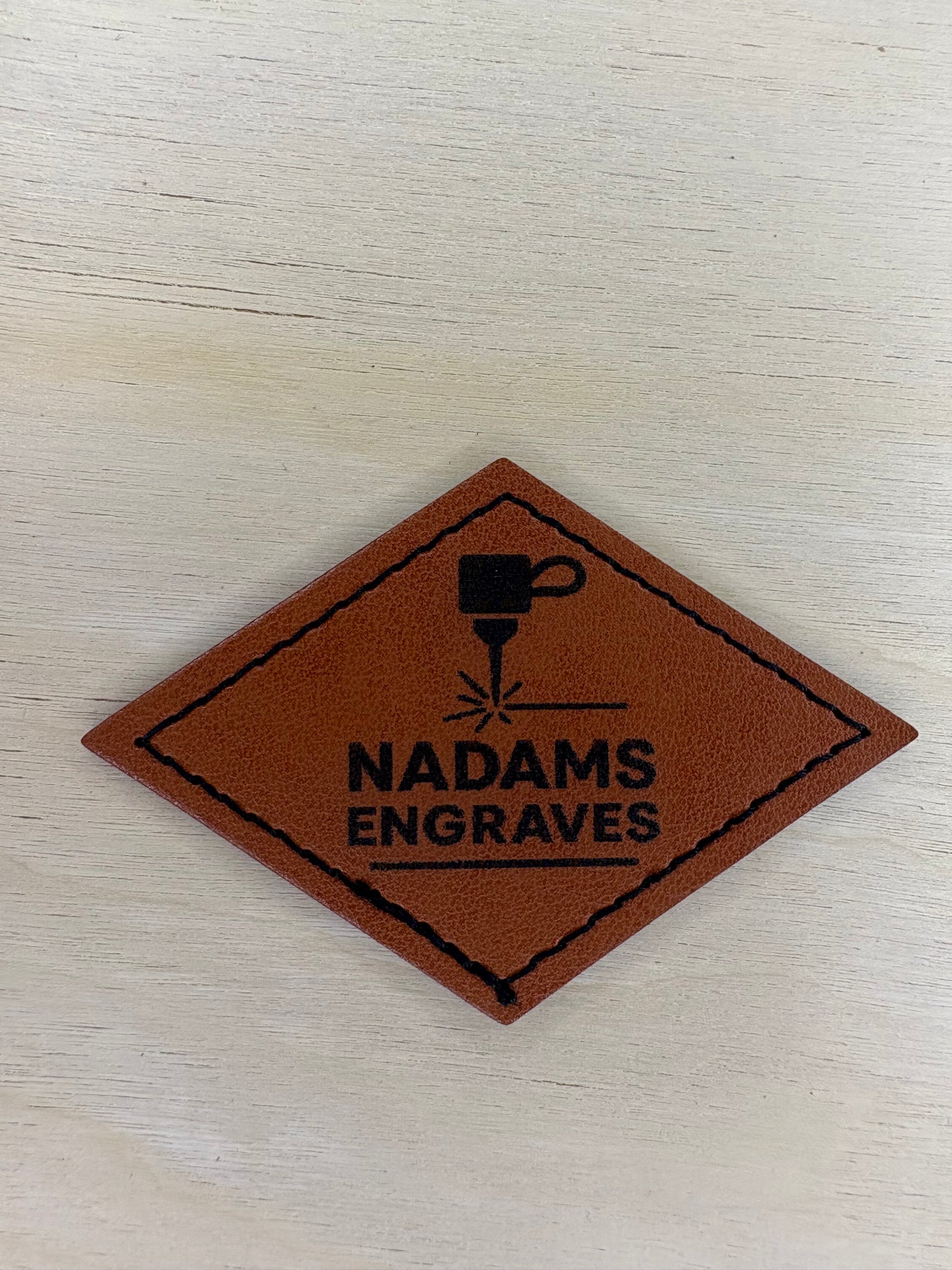 Khaki Leather Patches