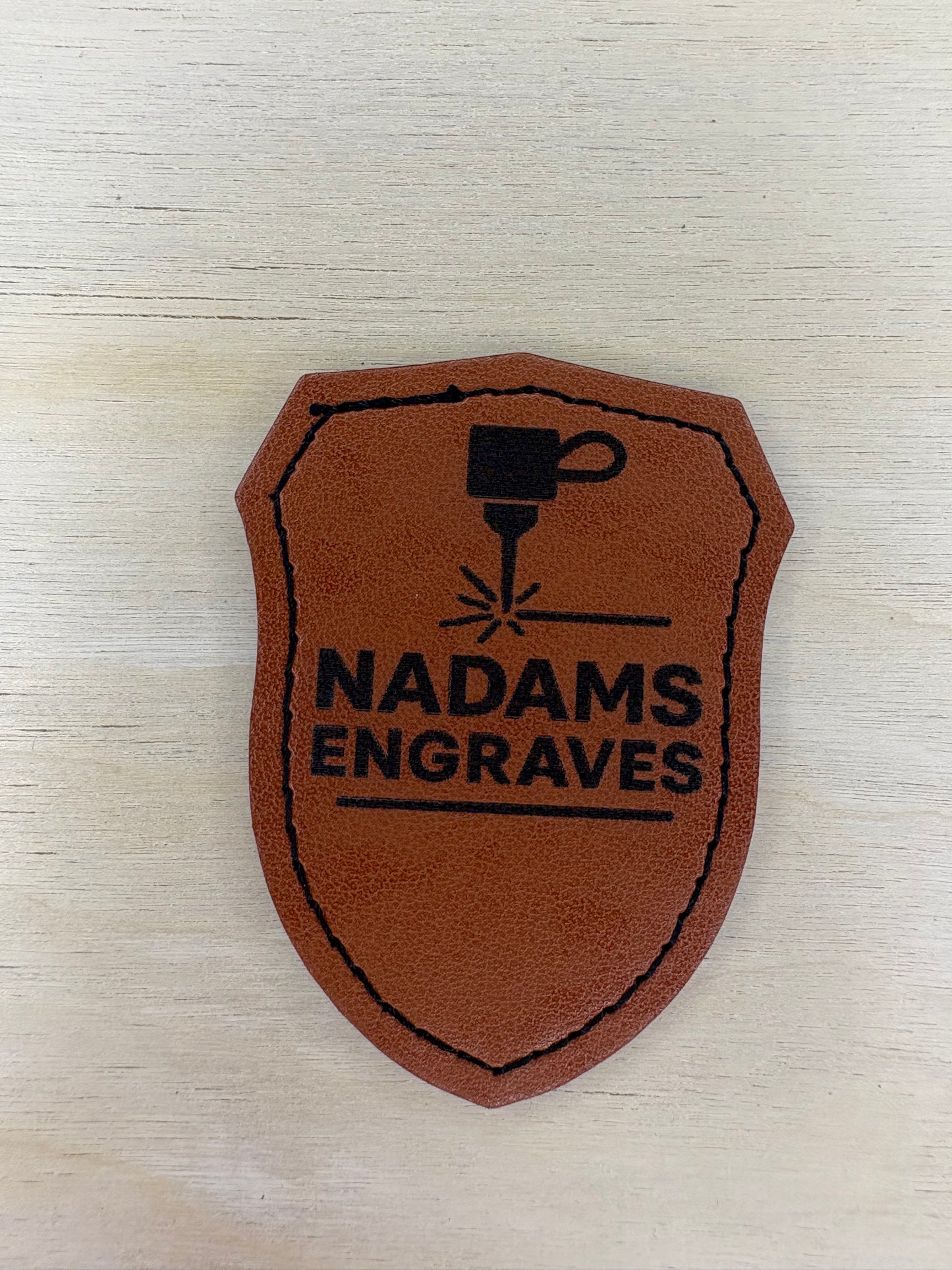 Khaki Leather Patches