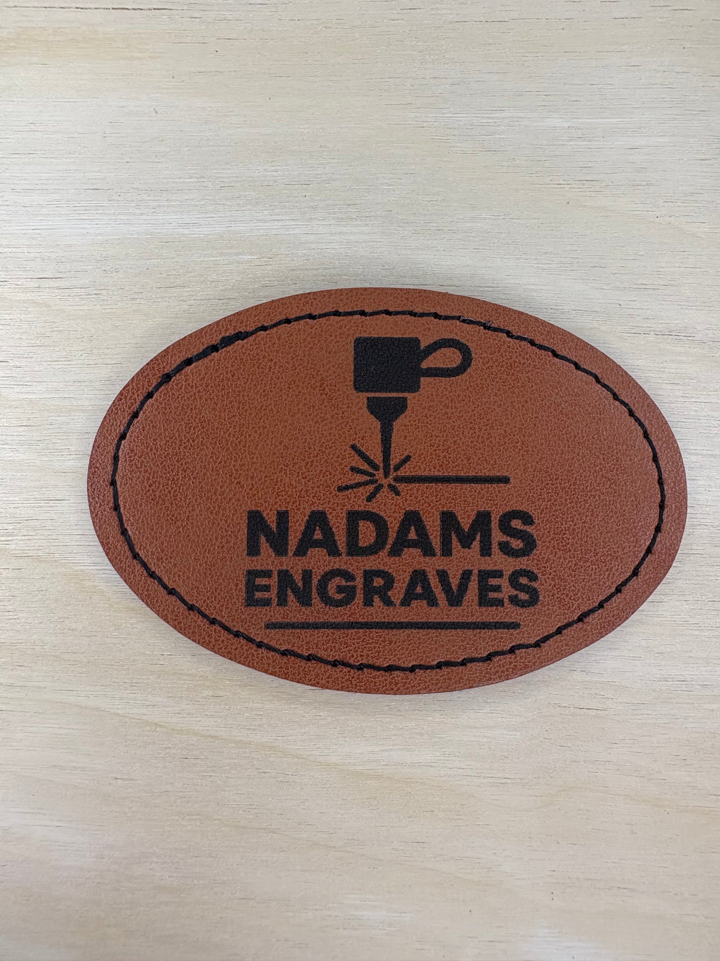 Khaki Leather Patches